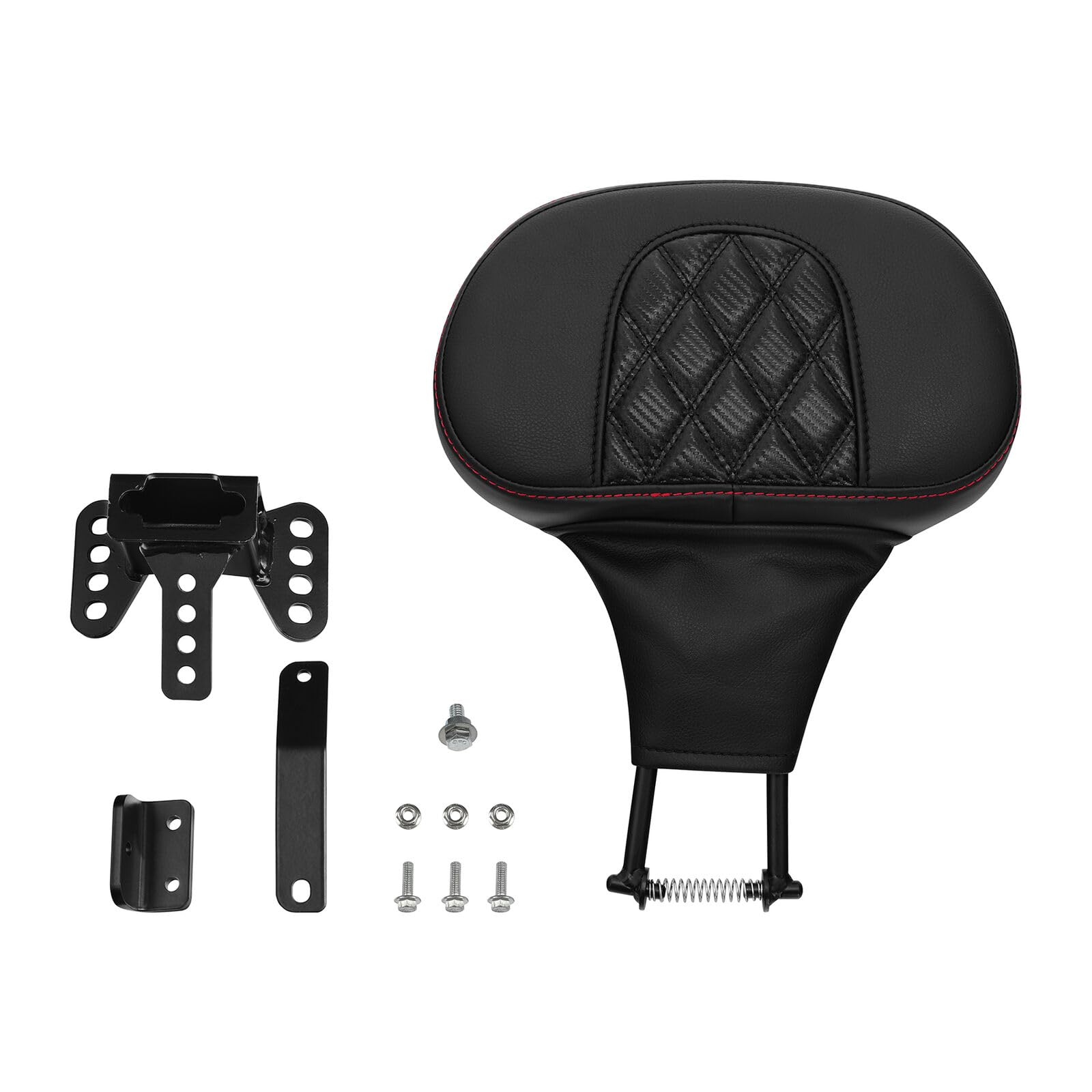 Adjustable Plug-in Driver Rider Backrest Backrest Pad Fit For Harley Touring Road King FLHR Street Glide FLHX Road Glide FLTR 2009-2025