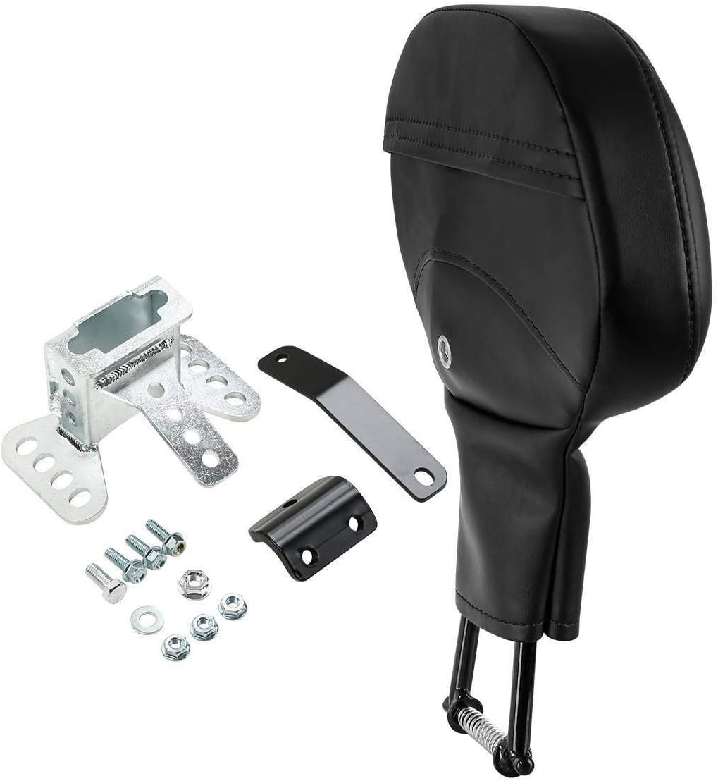 Adjustable Plug-in Driver Rider Backrest Backrest Pad Fit For Harley Touring Road King FLHR Street Glide FLHX Road Glide FLTR 2009-2025