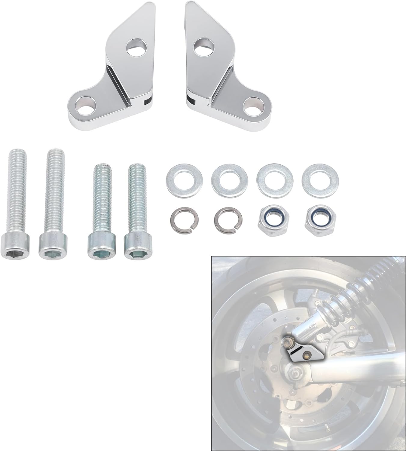 TCMT 1" Shock Lowering Kit Fits For Harley V-Rod Muscle VRSCF VRSCA VRSCAW Street Rod VRSCR Night Rod VRSCD 2002-2017