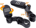TCMT 32mm 1 1/4" Highway Engine Guard Bar Highway Footpegs Mount Kit Fits For Harley Touring Road King Street Glide Road Glide Electra Glide Softail Sportster Dyna with 1.25" Engine Guards