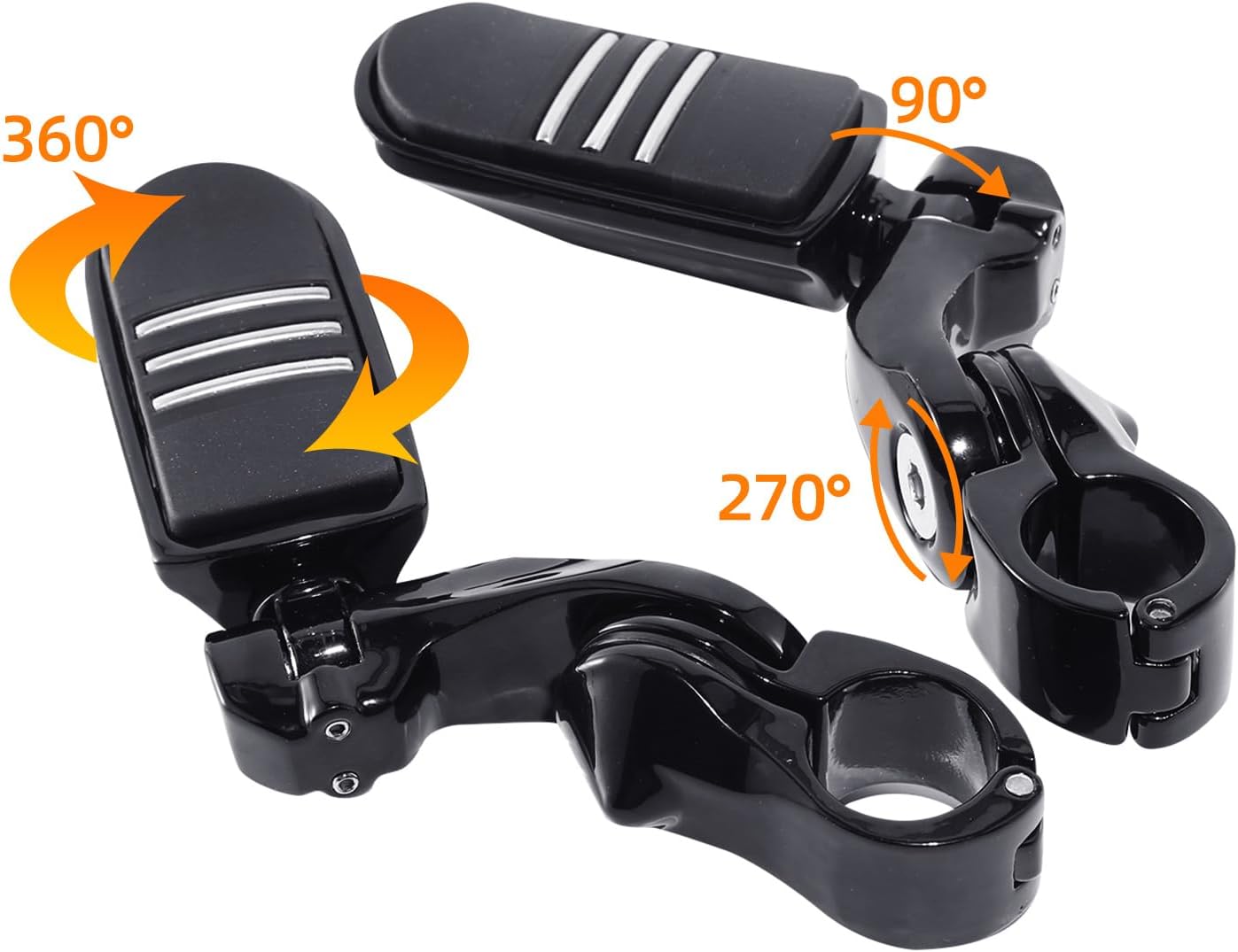 TCMT 32mm 1 1/4" Highway Engine Guard Bar Highway Footpegs Mount Kit Fits For Harley Touring Road King Street Glide Road Glide Electra Glide Softail Sportster Dyna with 1.25" Engine Guards