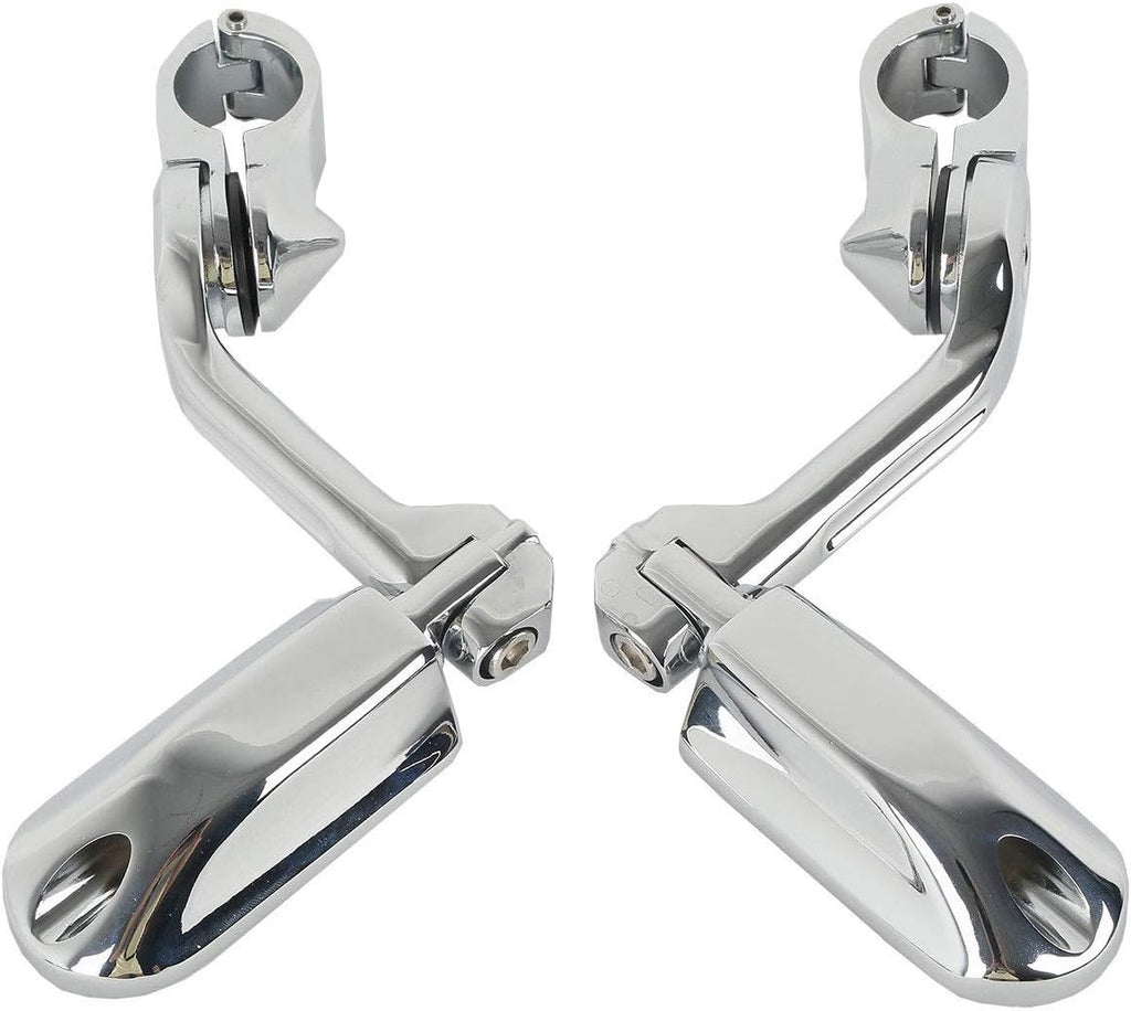 TCMT 32mm 1 1/4" Highway Engine Guard Bar Highway Footpegs Mount Kit Fits For Harley Touring Road King Street Glide Road Glide Electra Glide Softail Sportster Dyna with 1.25" Engine Guards