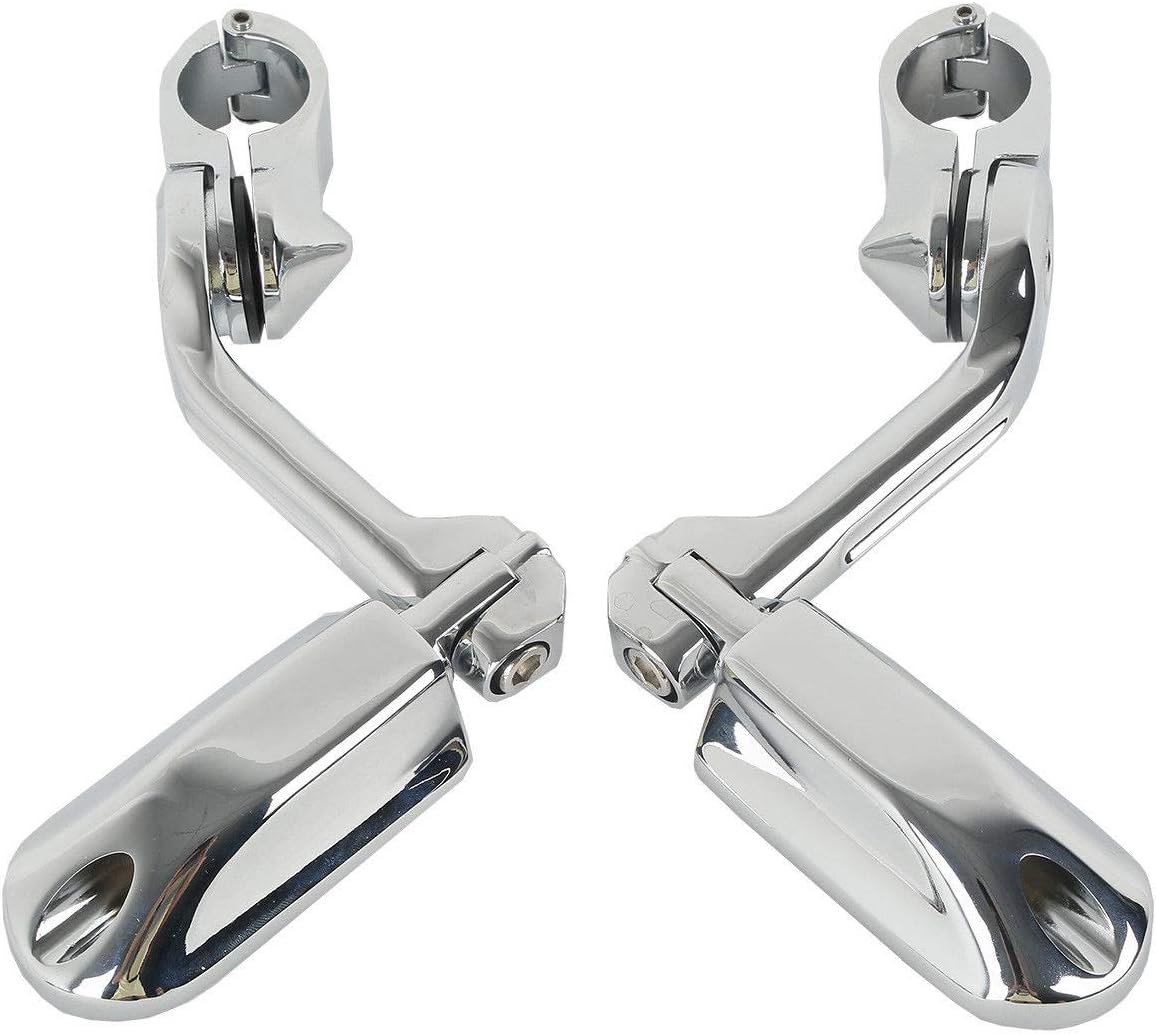 TCMT 32mm 1 1/4" Highway Engine Guard Bar Highway Footpegs Mount Kit Fits For Harley Touring Road King Street Glide Road Glide Electra Glide Softail Sportster Dyna with 1.25" Engine Guards