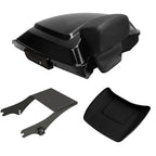 TCMT 5.5" Razor Motorcycle Trunk Box Backrest Pad Mounting Rack Fit For Harley 2014-2025 Touring Road King Street Road Electra Glide Pack