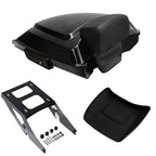 TCMT 5.5" Razor Motorcycle Trunk Box Backrest Pad Mounting Rack Fit For Harley 2014-2025 Touring Road King Street Road Electra Glide Pack