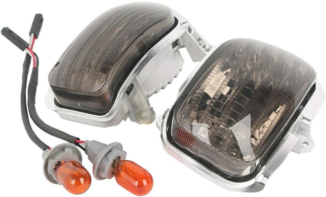 TCMT ABS Smoked Front Turn Signal Lights Blinker Fits For Honda Gold Wing GL1800 2001-2017 F6B 2013-2017