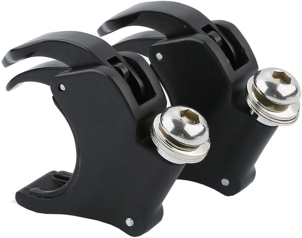TCMT 2 Pairs 49mm Detachable Windshield Clamps Fits For Harley 2002-2010 VRSCA VRSCAW, 2004-2005 VRSCB, 2007 VRSCX, 2016-later XL1200X and 2006-later Dyna models (Black)