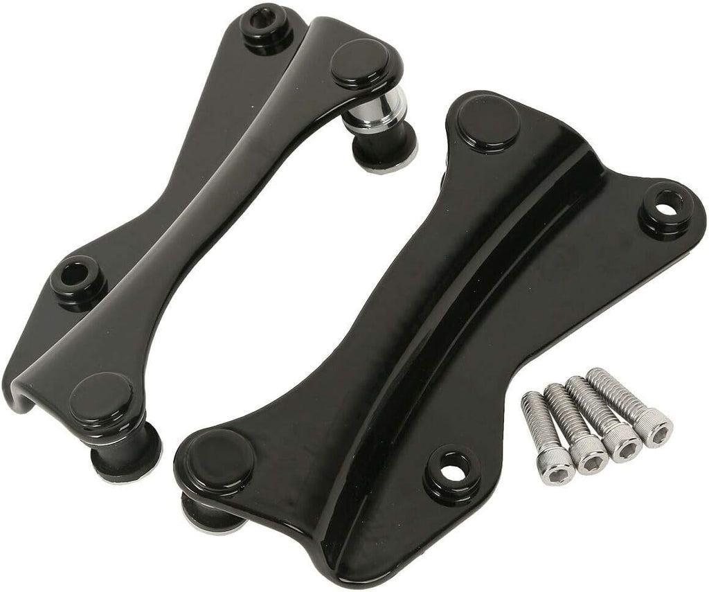 TCMT 13.7" King Motorcycle Trunk Backrest Pad Luggage Rack 2 Up Mounting Rack Base Plate Docking Fit For Harley 2014-2025 Touring CVO Road King Road Glide Street Glide Electra Glide Pack