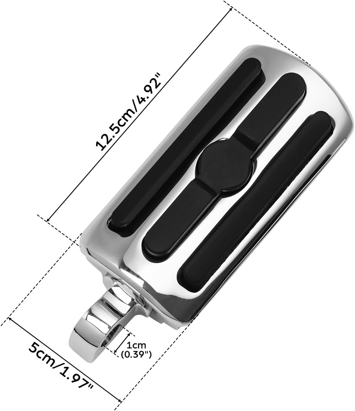 TCMT 10mm Highway Foot Pegs Footrest Chrome Fits For Harley Davidson Touring Softail Dyna