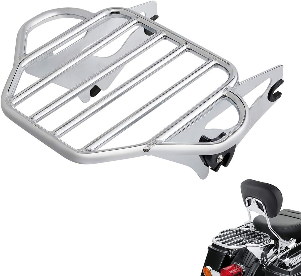 TCMT Adjustable Detachable Two Up Mounting Luggage Rack Fit for Harley Touring CVO Street Glide Road King Road Glide 2009-2025 Ultra Limited 2014-2018 Electra Glide 2010-2013 2019-2022