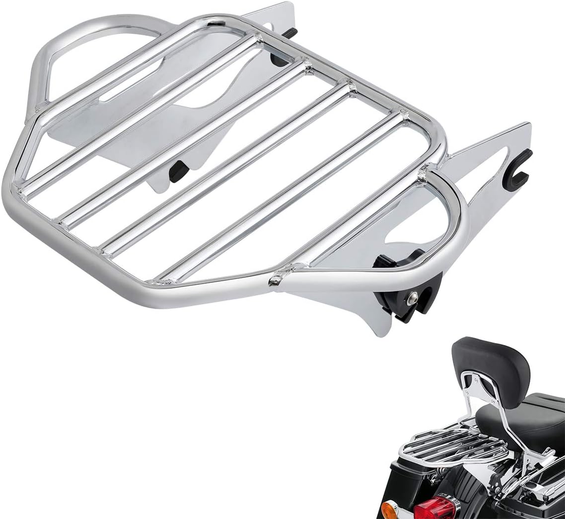 TCMT Adjustable Detachable Two Up Mounting Luggage Rack Fit for Harley Touring CVO Street Glide Road King Road Glide 2009-2025 Ultra Limited 2014-2018 Electra Glide 2010-2013 2019-2022