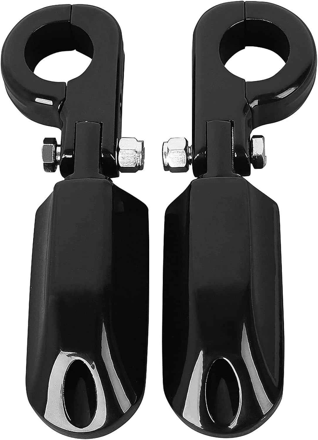 TCMT 1.25" 32mm Streamliner Highway Engine Guard Foot Pegs Mount Fit For Harley Touring Road King Street Glide Road Glide Electra Glide Softail Sportster Dyna with 1.25" Engine Guards