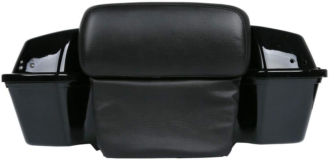 TCMT 5.5" Razor Motorcycle Trunk Backrest Pad Mount Rack Front Docking Hardware Fit For Harley Touring 1997-2008 Touring Road King Electra Glide Road Glide Pack