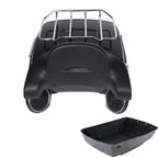 TCMT 13.7" King Motorcycle Trunk Box Wrap-Around Backrest Rear Speakers Fit For Harley 2014-2025 Touring CVO Road King Road Glide Street Glide Electra Glide Pack Trunk