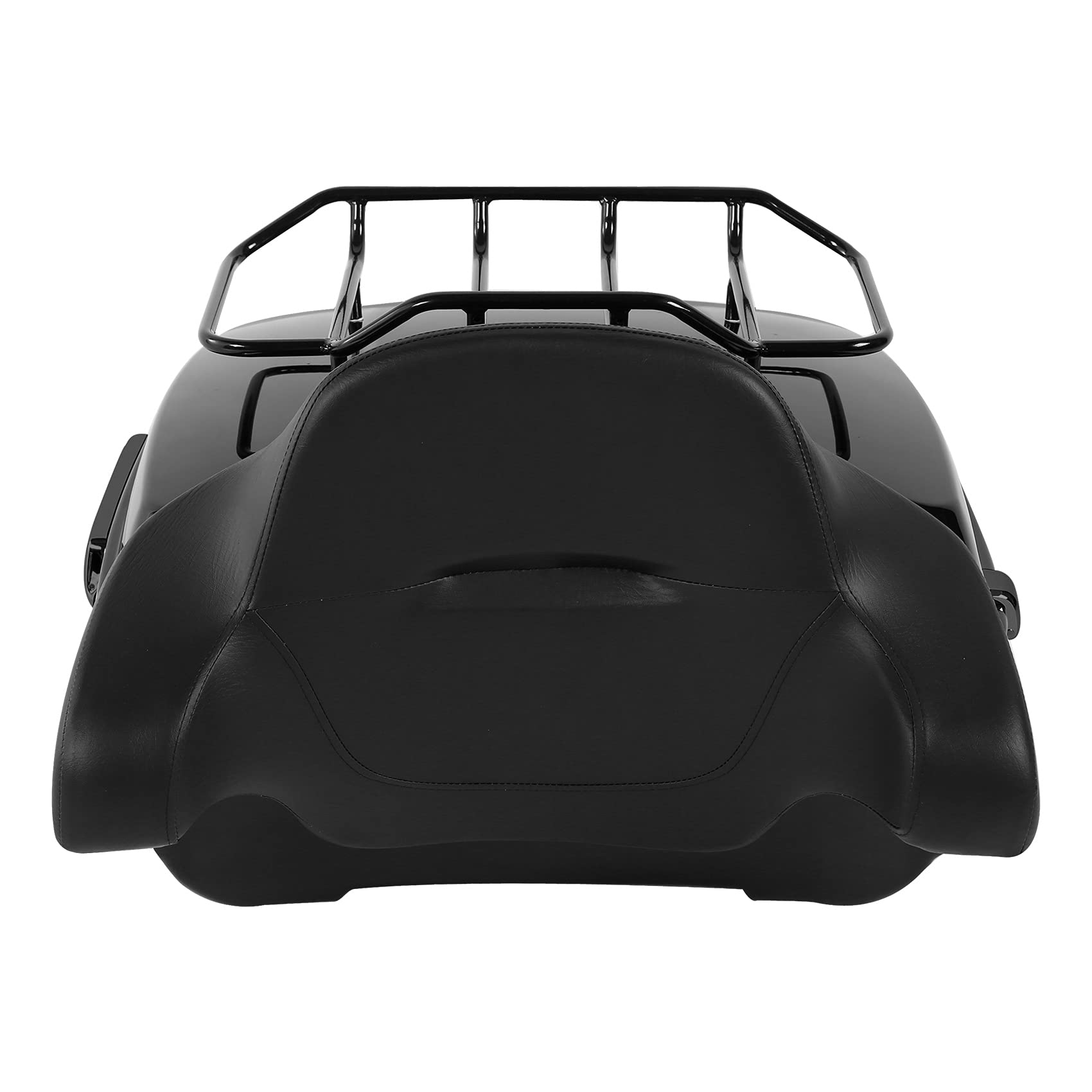 TCMT 13.7" King Motorcycle Trunk Backrest Pad Luggage Rack 2 Up Mounting Rack Base Plate Docking Fit For Harley 2014-2025 Touring CVO Road King Road Glide Street Glide Electra Glide Pack
