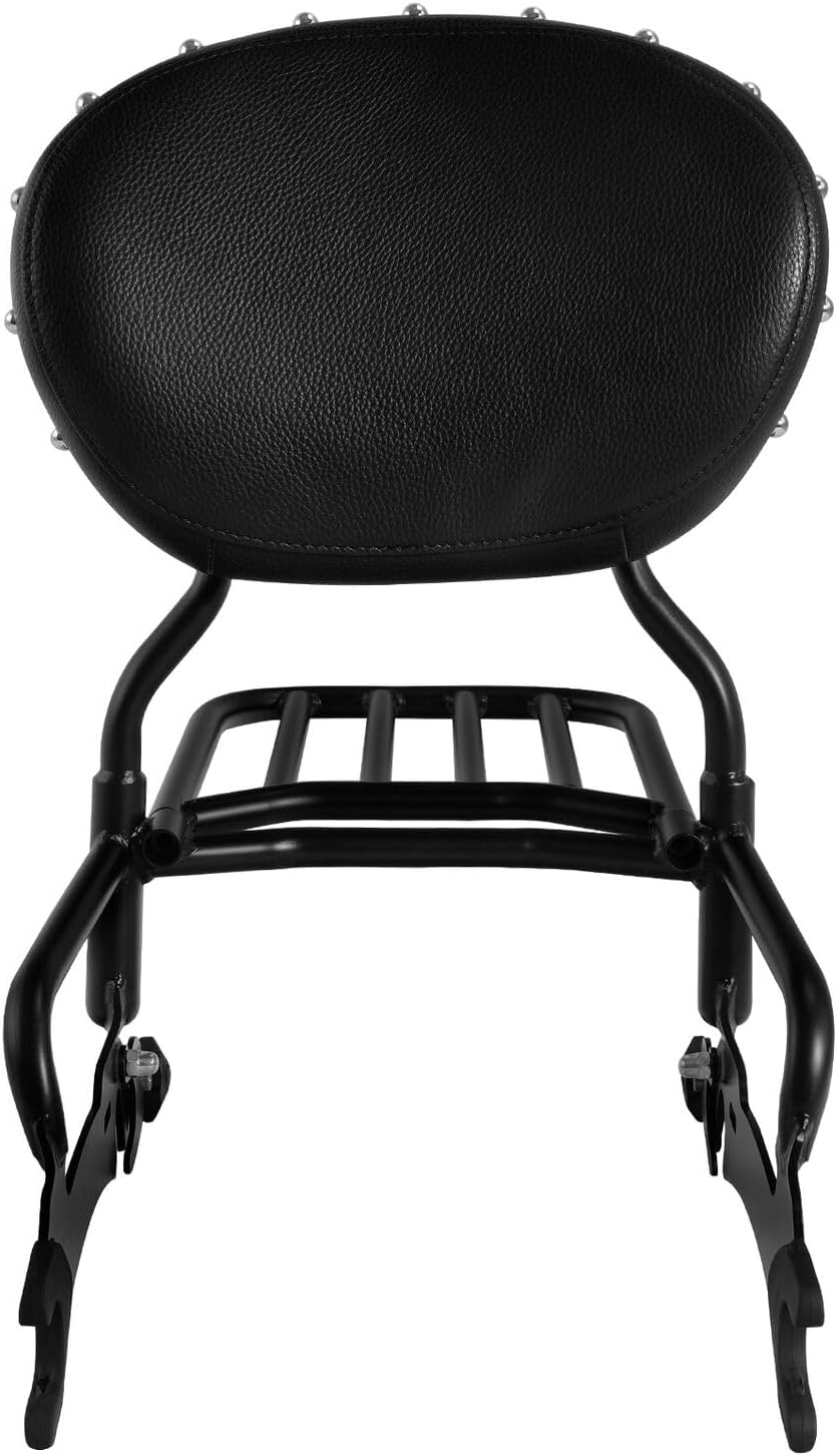 TCMT Backrest Sissy Bar Luggage Rack Fit for Indian Chieftain Limited 2017-2024 Springfield Dark Horse Challenger Limited 21-24 Roadmaster 17-24 Indian Vintage 20-21