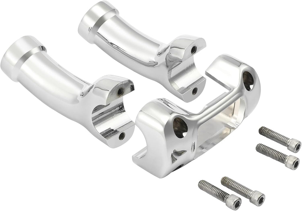TCMT 4" Tall Handlebar Riser 1-1/4" Top Clamp Fit For Harley Breakout FXBR 2023-24 114 FXBRS 18-20 Street Bob FXBB 18-20 114 FXBBS 21-24 Softail Standard FXST 20 FXDR 114 FXDRS 19-20