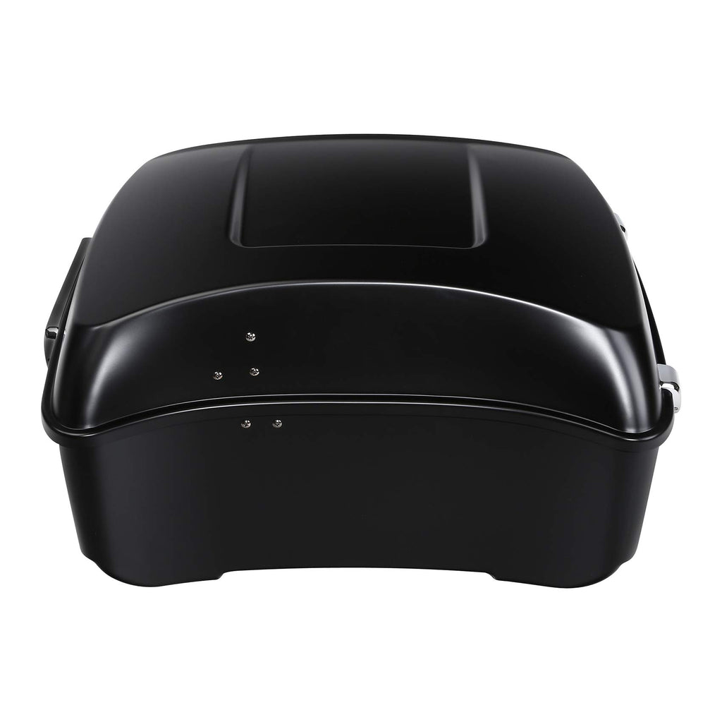 TCMT 13.7" King Motorcycle Trunk Box Black Latches Fits For Harley 2014-2025 Touring CVO Road King Road Glide Street Glide Electra Glide Pack