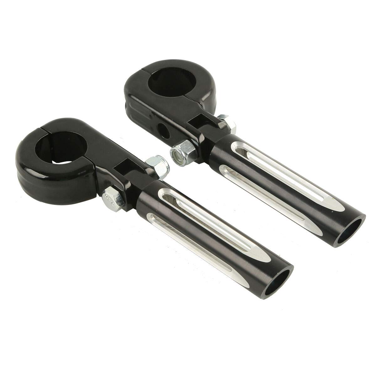 TCMT 1.25" 32mm Streamliner Highway Engine Guard Foot Pegs Mount Fit For Harley Touring Road King Street Glide Road Glide Electra Glide Softail Sportster Dyna with 1.25" Engine Guards