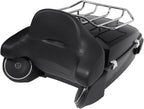 TCMT 13.7" King Motorcycle Trunk Box Backrest Luggage Rack 2 Up Mount Rack Speakers Taillight Fit For Harley 2014-2025 Touring CVO Road King Road Glide Street Glide Electra Glide Pack