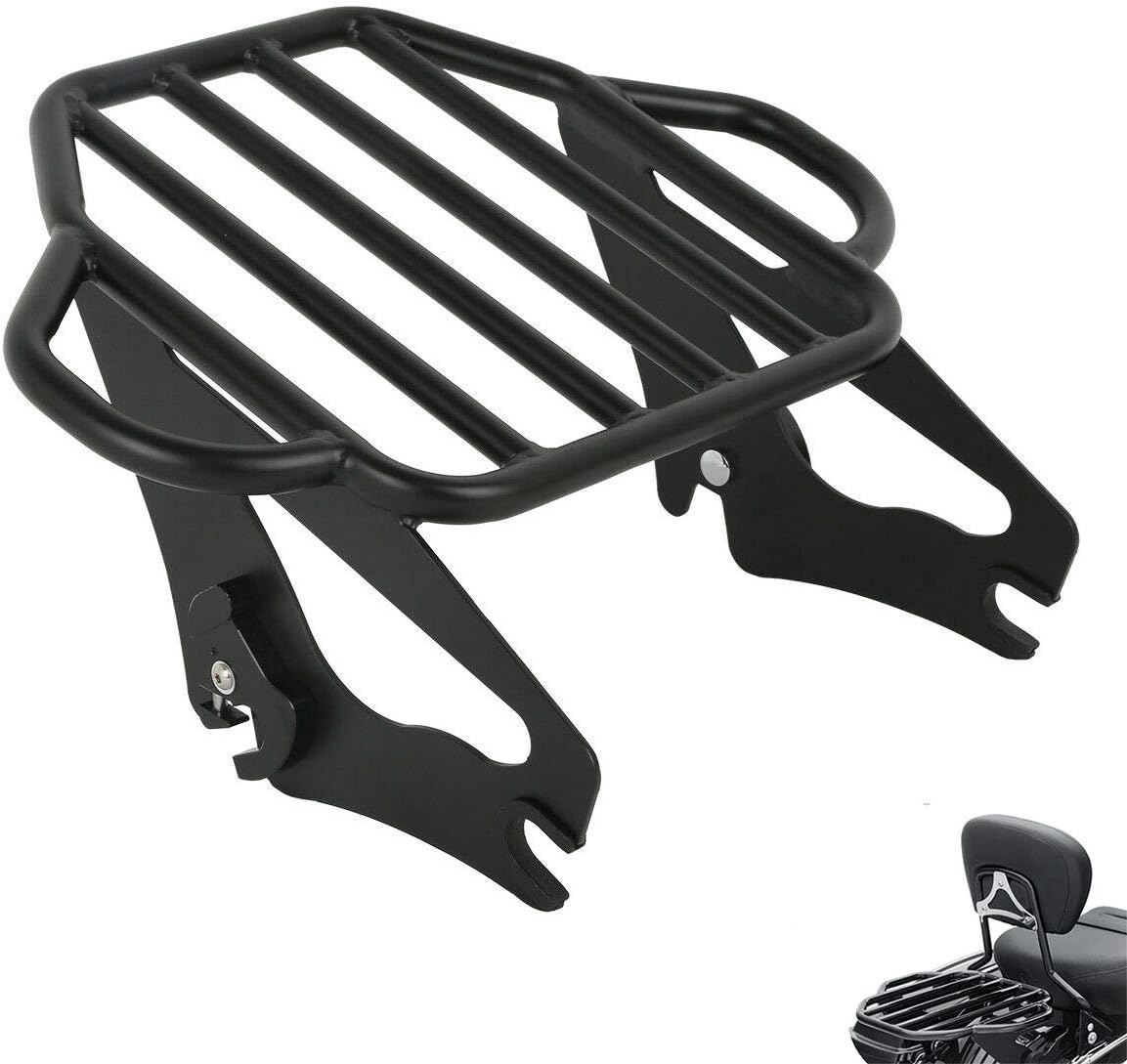 TCMT Detachable Adjustable Two Up Trunk Luggage Rack Mounting Fit for Harley Touring 2009-2025 CVO Street Glide Road King Road Glide Pack