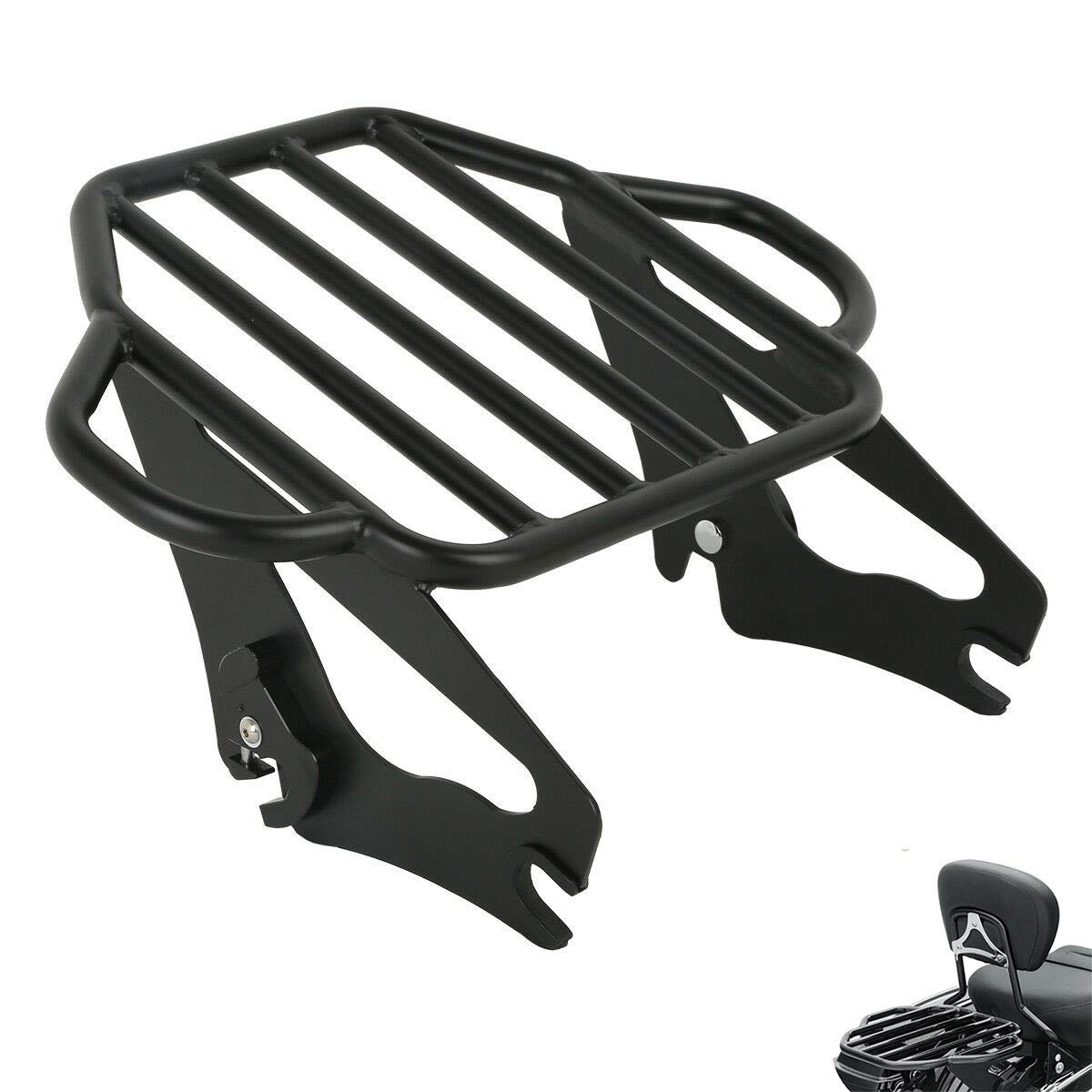 TCMT Adjustable Detachable Two Up Mounting Luggage Rack Fit for Harley Touring CVO Street Glide Road King Road Glide 2009-2025 Ultra Limited 2014-2018 Electra Glide 2010-2013 2019-2022