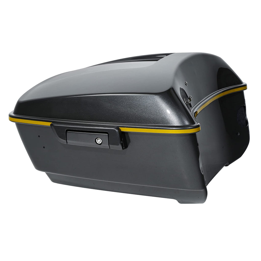 TCMT 13.7" King Motorcycle Trunk Box Fits For Harley Davidson 2014-2025 Touring CVO Road King Road Glide Street Glide Electra Glide Ultra Limited Pack Trunk