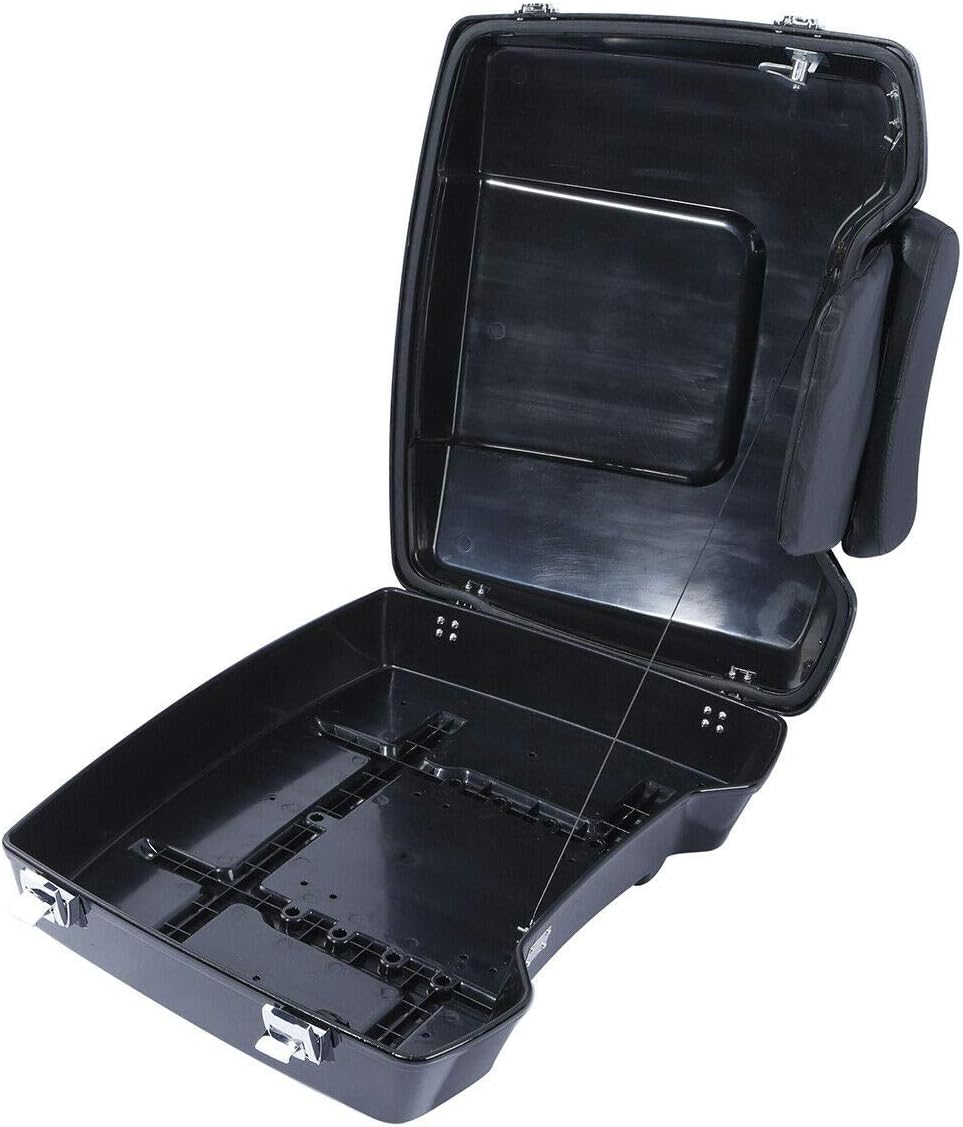 TCMT 5.5" Razor Motorcycle Trunk Box Backrest Pad Two Up Mounting Rack Fit For Harley 2009-2013 Touring Road Glide Street Glide Electra Glide Road King Pack