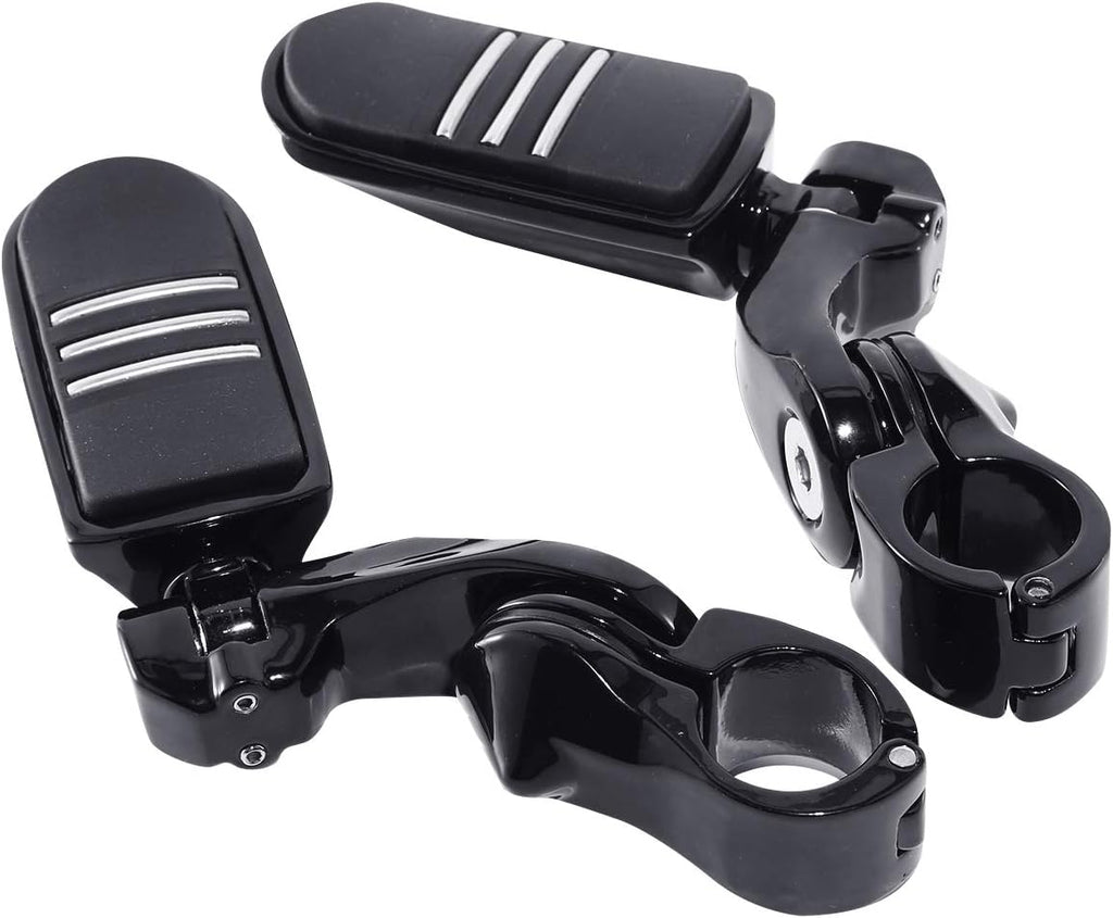 TCMT 32mm 1 1/4" Highway Engine Guard Bar Highway Footpegs Mount Kit Fits For Harley Touring Road King Street Glide Road Glide Electra Glide Softail Sportster Dyna with 1.25" Engine Guards