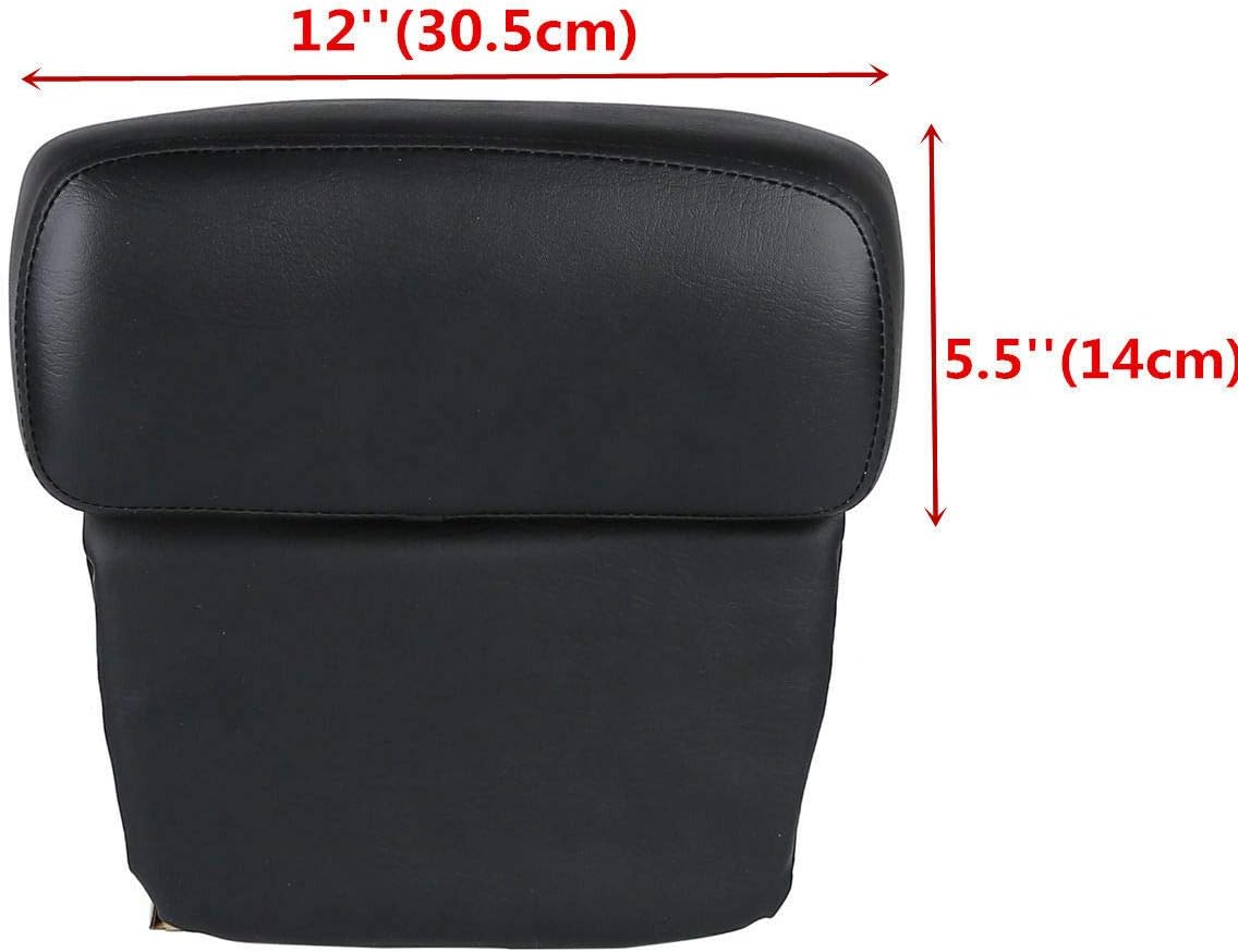 TCMT 5.5" Razor Motorcycle Trunk Backrest Pad Mount Rack Front Docking Hardware Fit for Harley Touring 1997-2008 Touring Road King Electra Glide Road Glide Pack