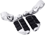 TCMT 1.25" Highway Adjustable Foot Pegs Footrest Fits For Harley Touring Road King Street Glide Road Glide Electra Glide Softail Sportster Dyna with 1.25" Engine Guards