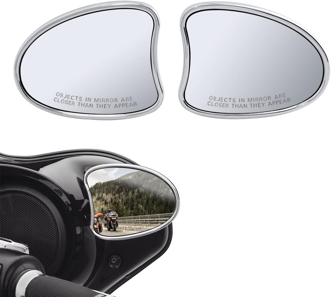 TCMT 10mm Inner Fairing Mount Rear Mirror Fit For Harley Touring Street Glide Ultra Limited Tri Glide 2014-2023 Electra Glide 2014-2022 CVO Limited 2014-2020