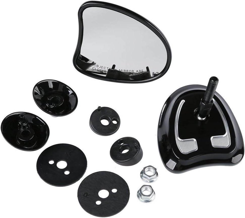 TCMT 10mm Inner Fairing Rear Side Mirrors Fit For Harley Touring Street Glide Ultra Limited Tri Glide 2014-2023 Electra Glide 2014-2022 CVO Limited 2014-2020