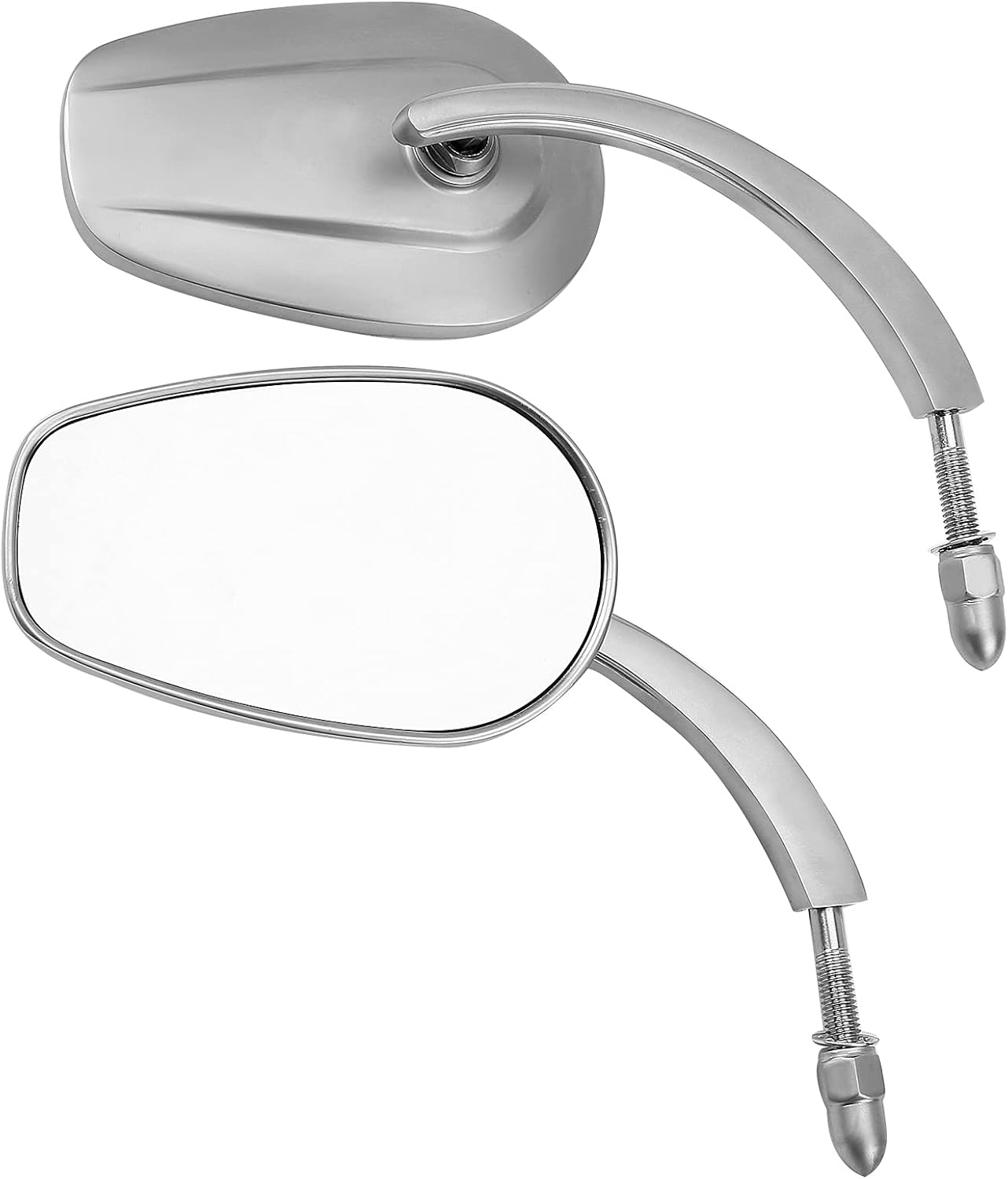TCMT 8mm Large Rearview Side Mirrors Fit For Harley Dyna Switchback Street Bob Fat Bob Low Rider Wide Glide Softail Slim Fat Boy Sportster 1200 48 72 XG500 XG750 Touring Road King Road Street Glide