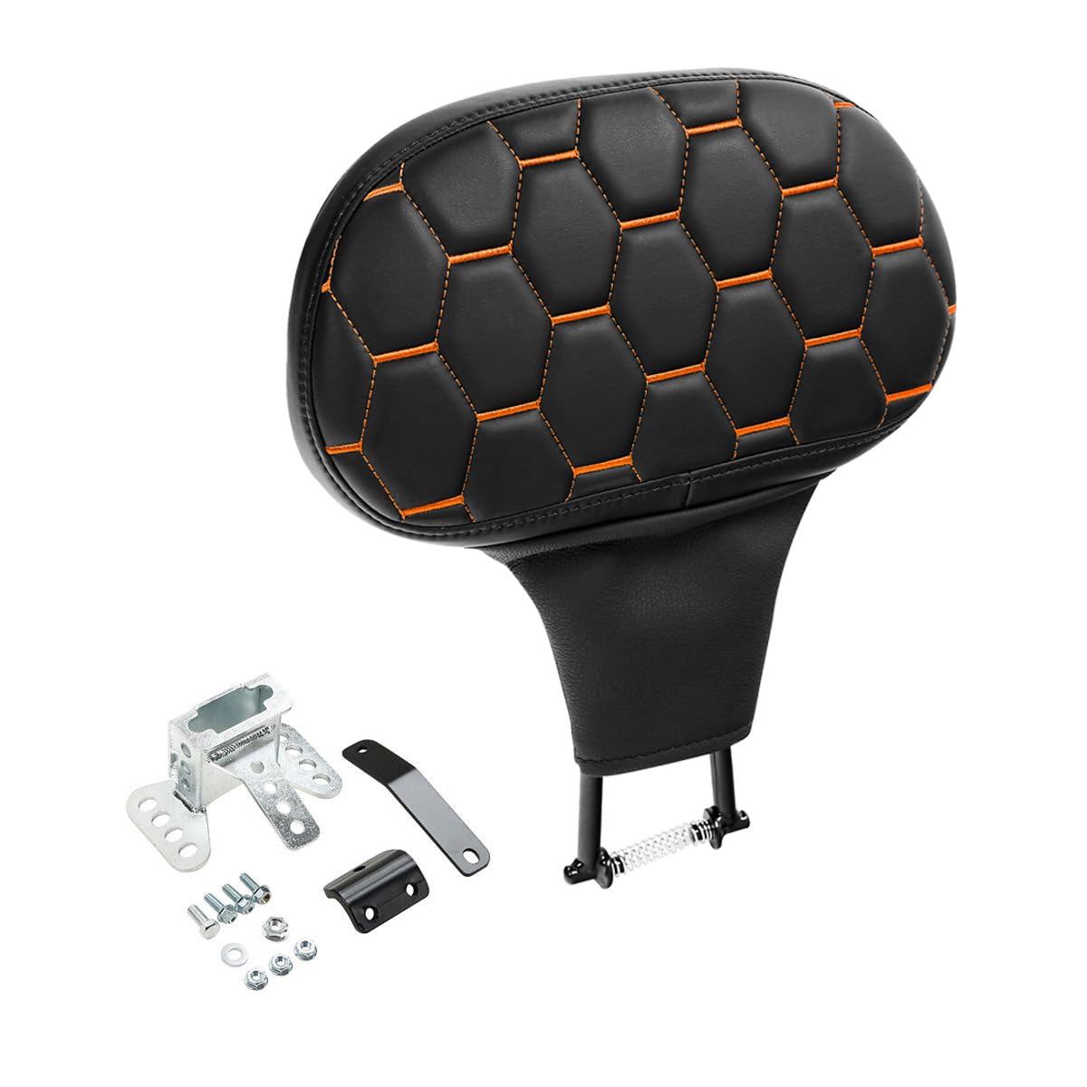 Adjustable Plug-in Driver Rider Backrest Backrest Pad Fit For Harley Touring Road King FLHR Street Glide FLHX Road Glide FLTR 2009-2025
