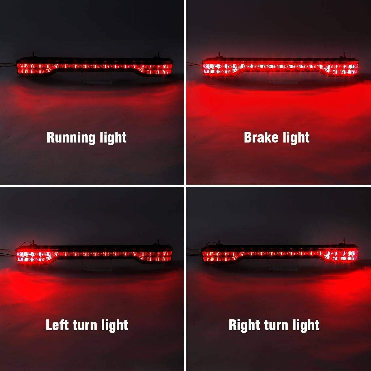 TCMT 13.7" King Motorcycle Trunk Box W/Latches Brake TailLight Base Plate Fit For Harley 2014-2025 Touring CVO Road King Road Glide Street Glide Electra Glide Pack