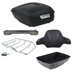 TCMT 13.7" King 2014-2025 Motorcycle Trunk Backrest Pad Top Luggage Rack Mount Rack Fit For Harley Trunk Touring CVO Road King Road Glide Street Glide Electra Glide Ultra Limited Pack