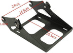 TCMT 13.7" King Motorcycle Trunk Box Backrest 2 Up Mount Rack Tail Light Luggage Rack Docking Kit Fit For Harley 2014-2025 Touring CVO Road King Road Glide Street Glide Electra Glide Pack
