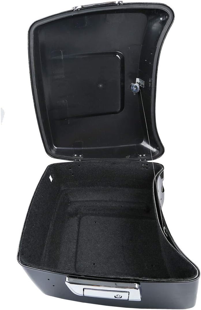 TCMT 13.7" King Motorcycle Trunk Box Wrap-Around Backrest Rear Speakers Fit For Harley 2014-2025 Touring CVO Road King Road Glide Street Glide Electra Glide Pack Trunk