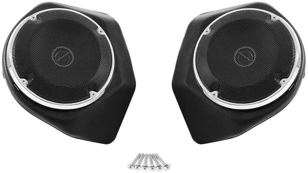 TCMT Backrest 6.5" Pack Trunk Rear Speaker Fits for Harley 2014-2023 Touring Electra Glide Street Glide Road Glide Ultra Limited Tri Glide Pack Trunk