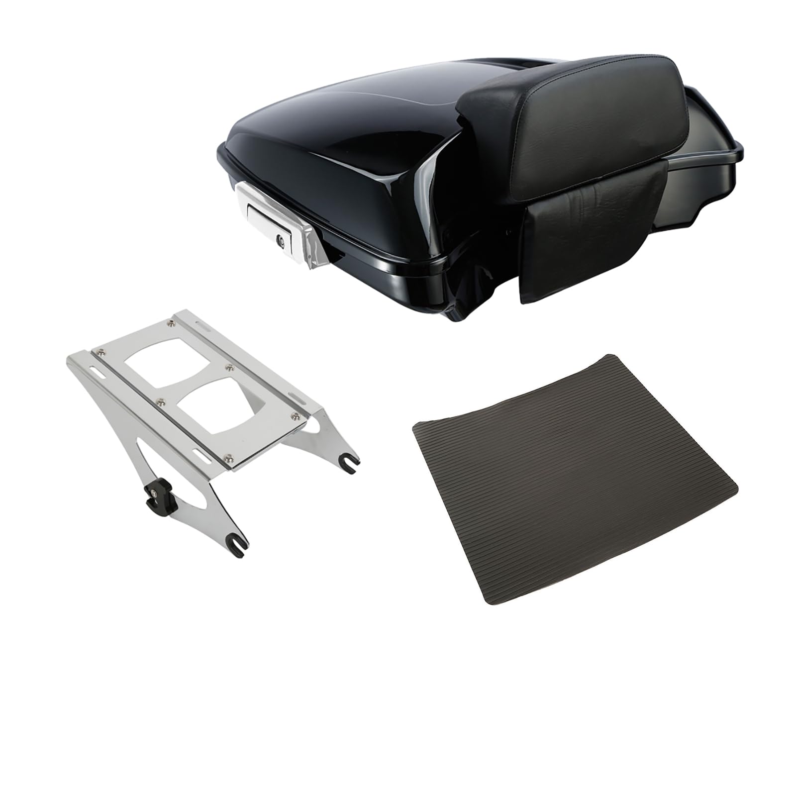 TCMT 5.5" Razor Motorcycle Trunk Box Backrest Psd Fits For Harley Touring 2014-2025 CVO Road King Road Glide Street Glide Electra Glide Ultra Limited Tri Glide Pack
