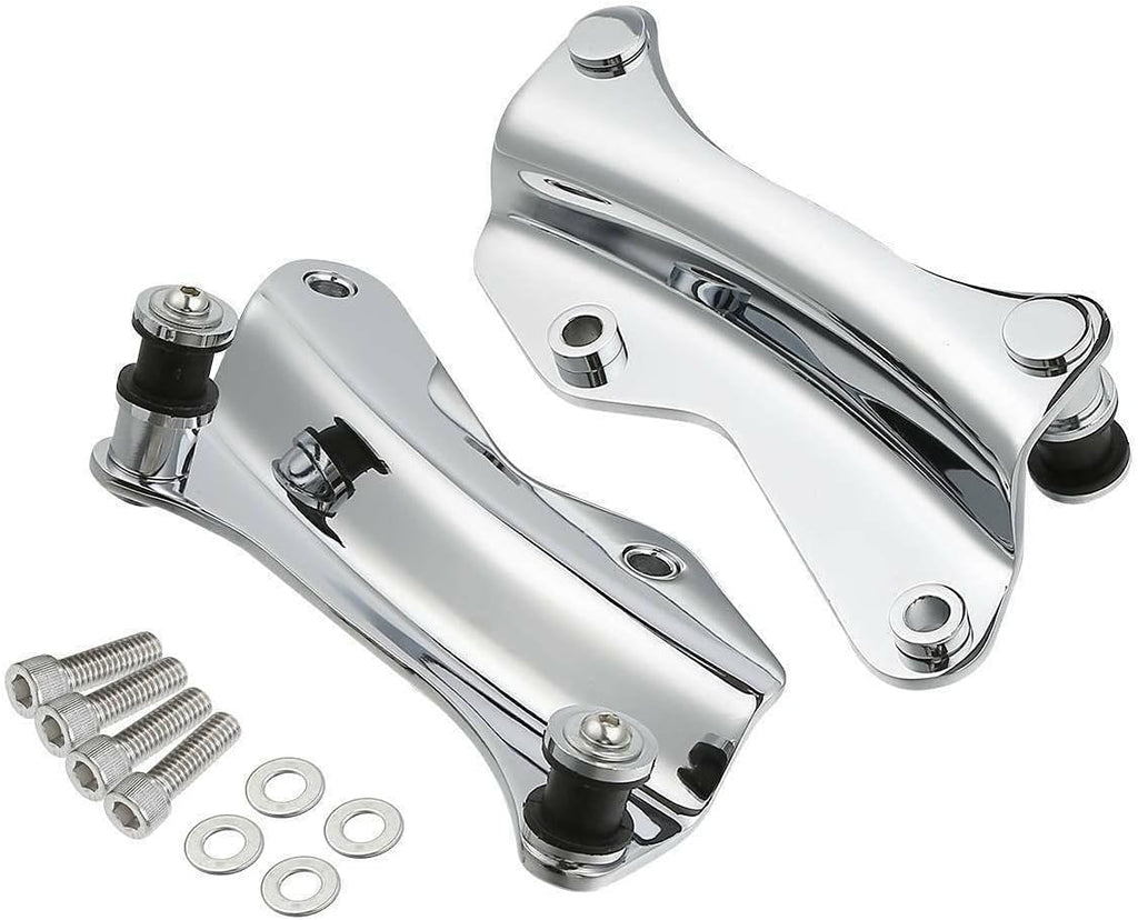 TCMT 13.7" King Motorcycle Trunk Backrest Pad Luggage Rack 2 Up Mounting Rack Base Plate Docking Fit For Harley 2014-2025 Touring CVO Road King Road Glide Street Glide Electra Glide Pack