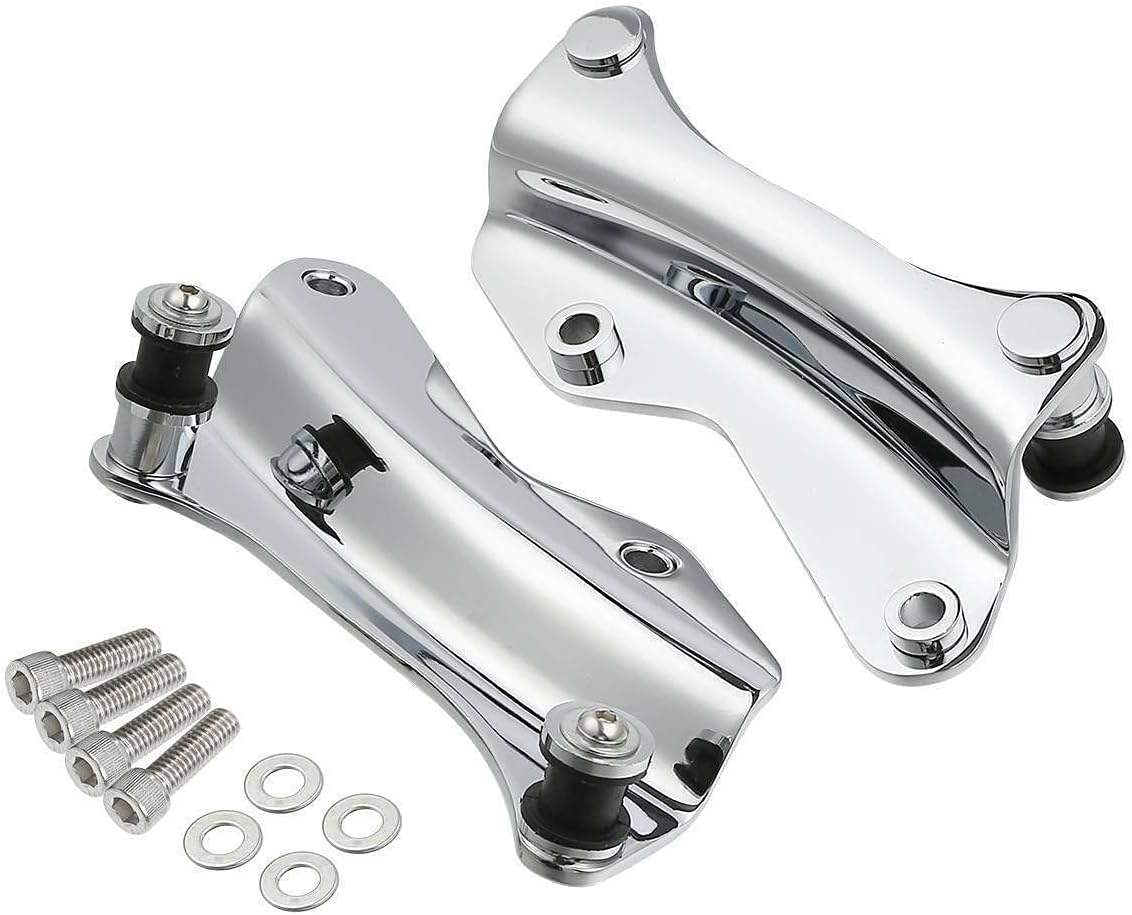 TCMT 13.7" King Motorcycle Trunk Backrest Pad Luggage Rack 2 Up Mounting Rack Base Plate Docking Fit For Harley 2014-2025 Touring CVO Road King Road Glide Street Glide Electra Glide Pack