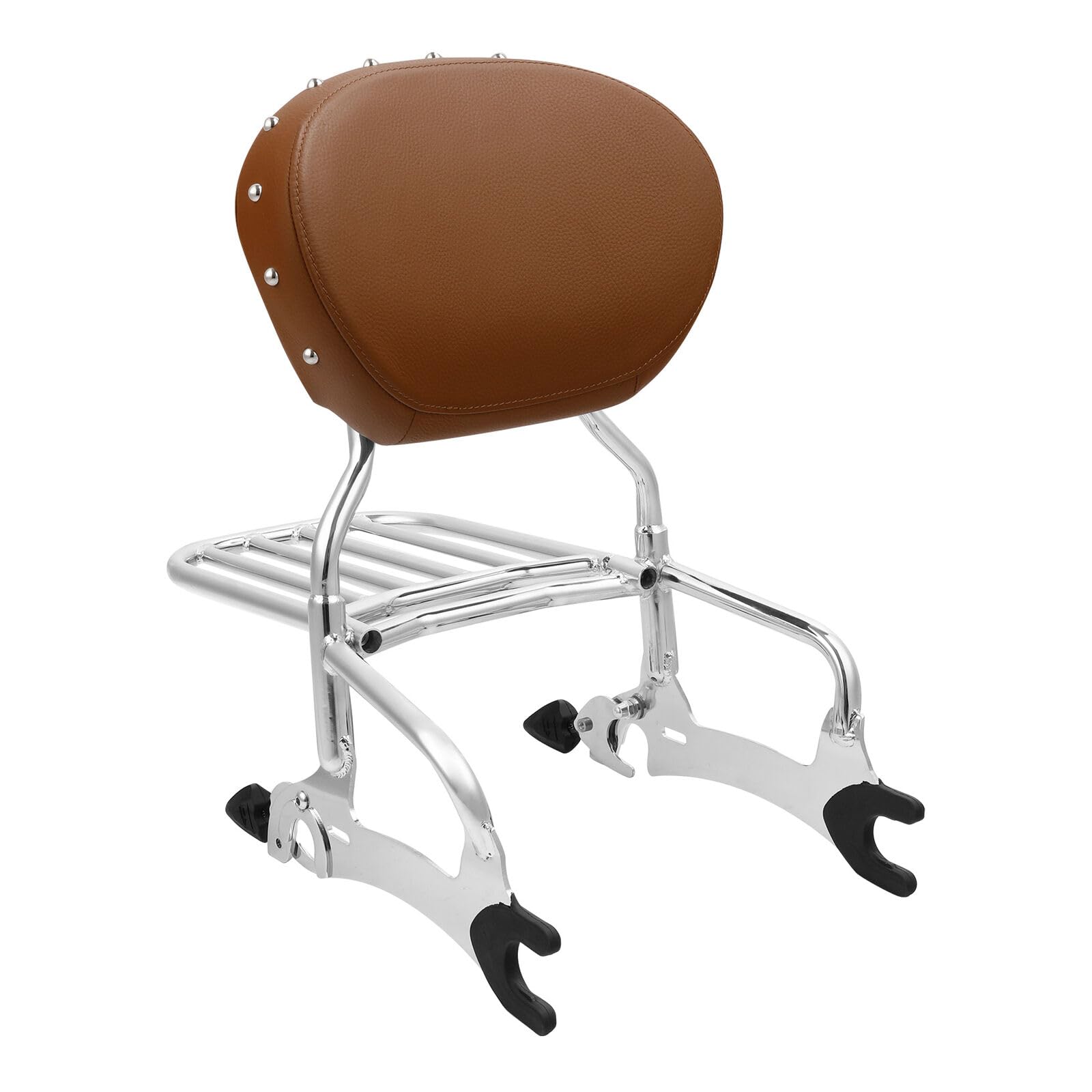 TCMT Backrest Sissy Bar Luggage Rack Fit for Indian Chieftain Limited 2017-2024 Springfield Dark Horse Challenger Limited 21-24 Roadmaster 17-24 Indian Vintage 20-21