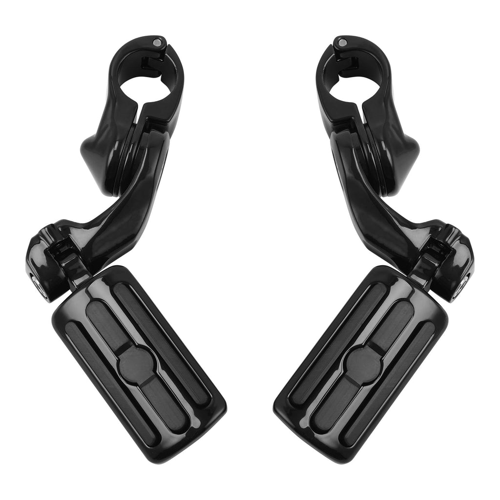 TCMT 1.25" Highway Foot Pegs Footpeg Footrest Fits For Harley Touring Road King Street Glide Road Glide Electra Glide Softail Sportster Dyna with 1.25" Engine Guards