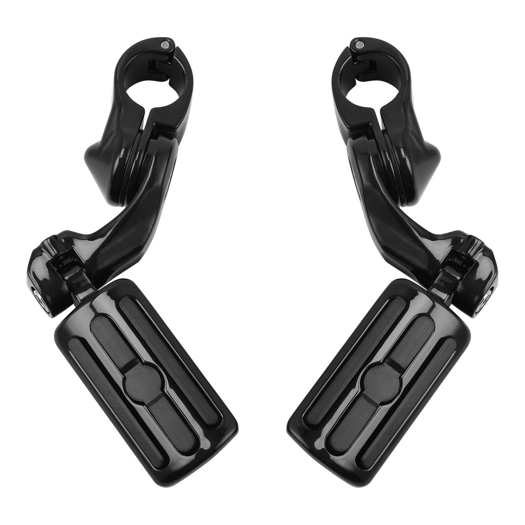 TCMT 1.25" Highway Foot Pegs Footpeg Footrest Fits For Harley Touring Road King Street Glide Road Glide Electra Glide Softail Sportster Dyna with 1.25" Engine Guards