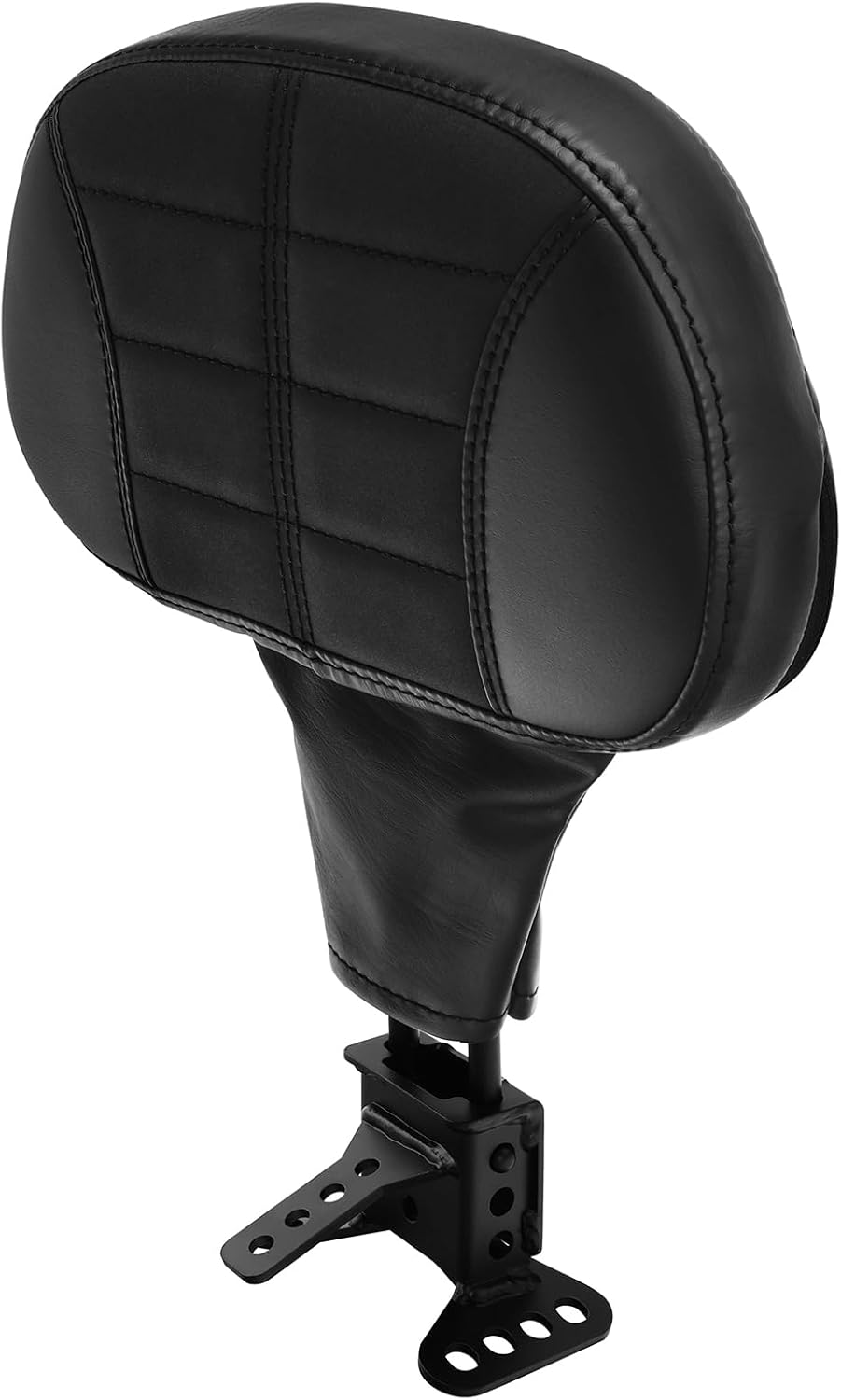 TCMT Adjustable Plug-in Driver Rider Backrest Pad Fit For Harley Touring Road King CVO Street Glide Electra Glide Road Glide Tri-Glide 2009-2023 Black