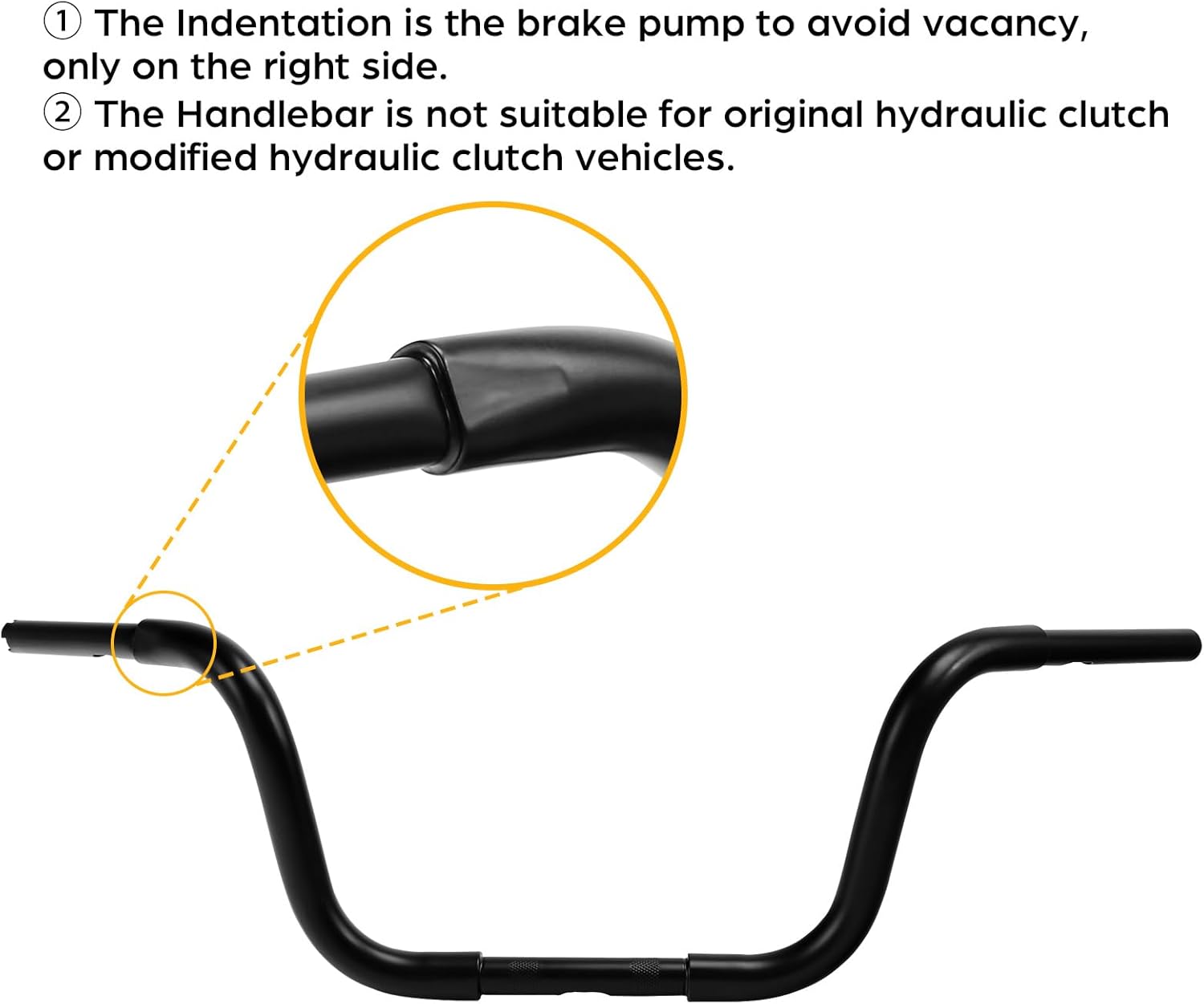 TCMT 18" Rise Ape Hanger FAT 1-1/4" Handlebar Drag Fits Harley-Davidson FLST, FXST, Sportster XL, Custom Application
