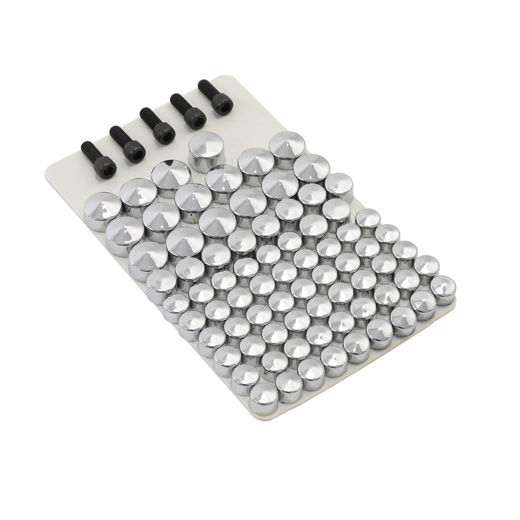 TCMT 76Pcs ABS Bolt Toppers Cap Cover Fits for Harley Davidson Dyna Cam 91-13