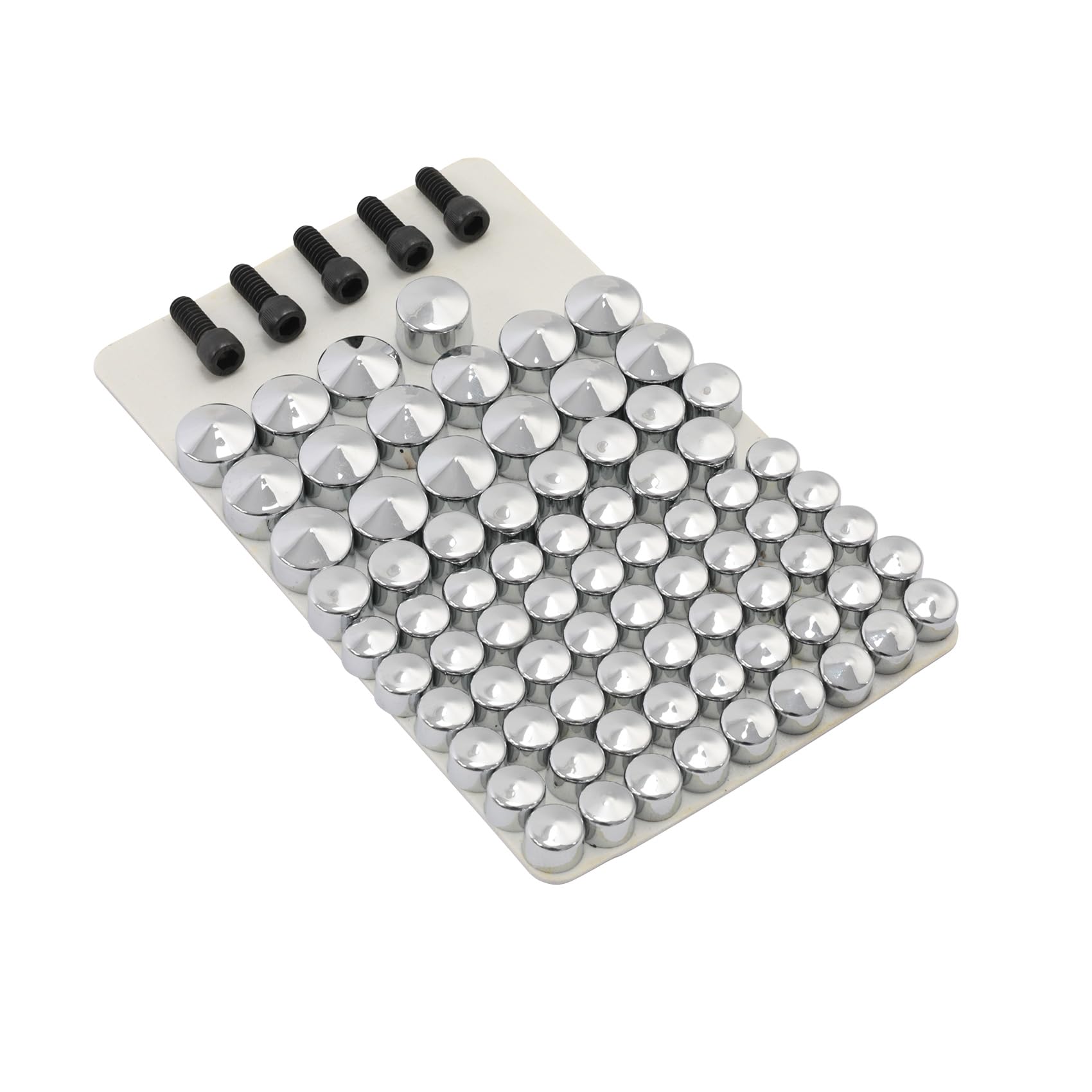 TCMT 76Pcs ABS Bolt Toppers Cap Cover Fits for Harley Davidson Dyna Cam 91-13